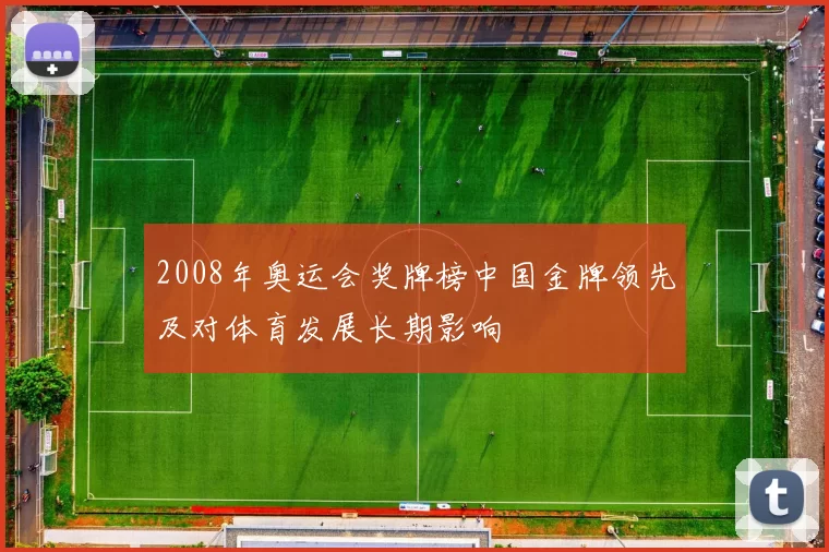 2008年奥运会奖牌榜中国金牌领先及对体育发展长期影响